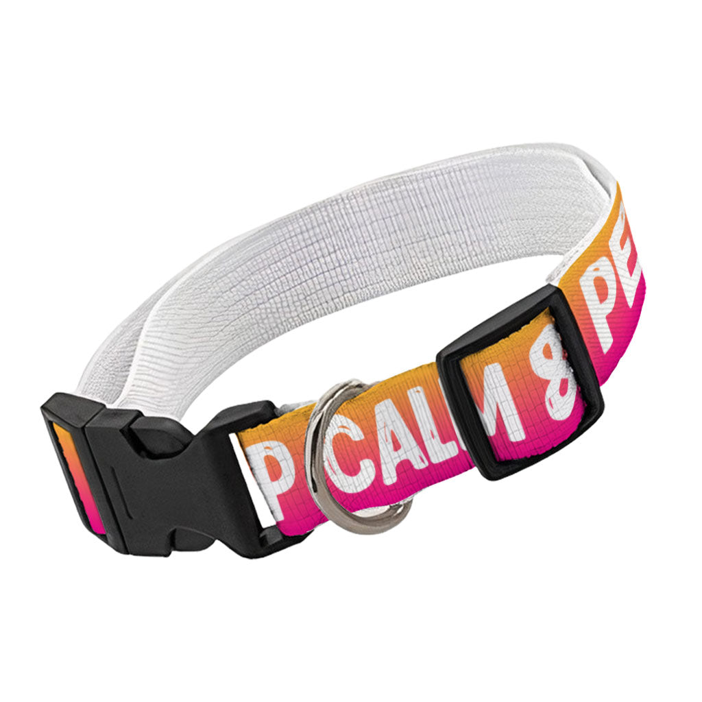 Best Keep Calm Pet Collar - Trendy Dog Collar - Cool Dog Collar