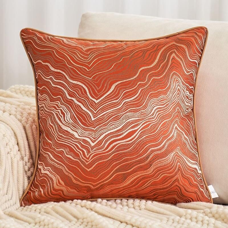 Luxury Wave Striped Cushion Cover