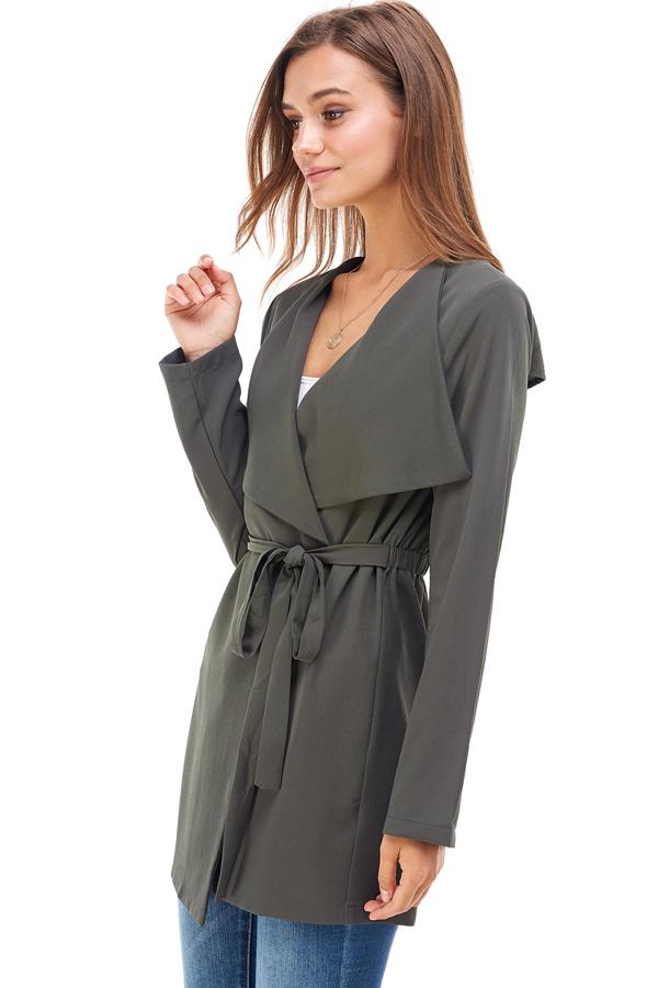 Flowy easy trench jacket