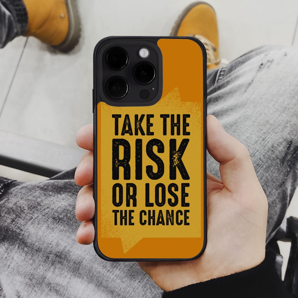 Take the Risk iPhone 14 Pro Case - Cool Phone Case for iPhone 14 Pro - Trendy iPhone 14 Pro Case