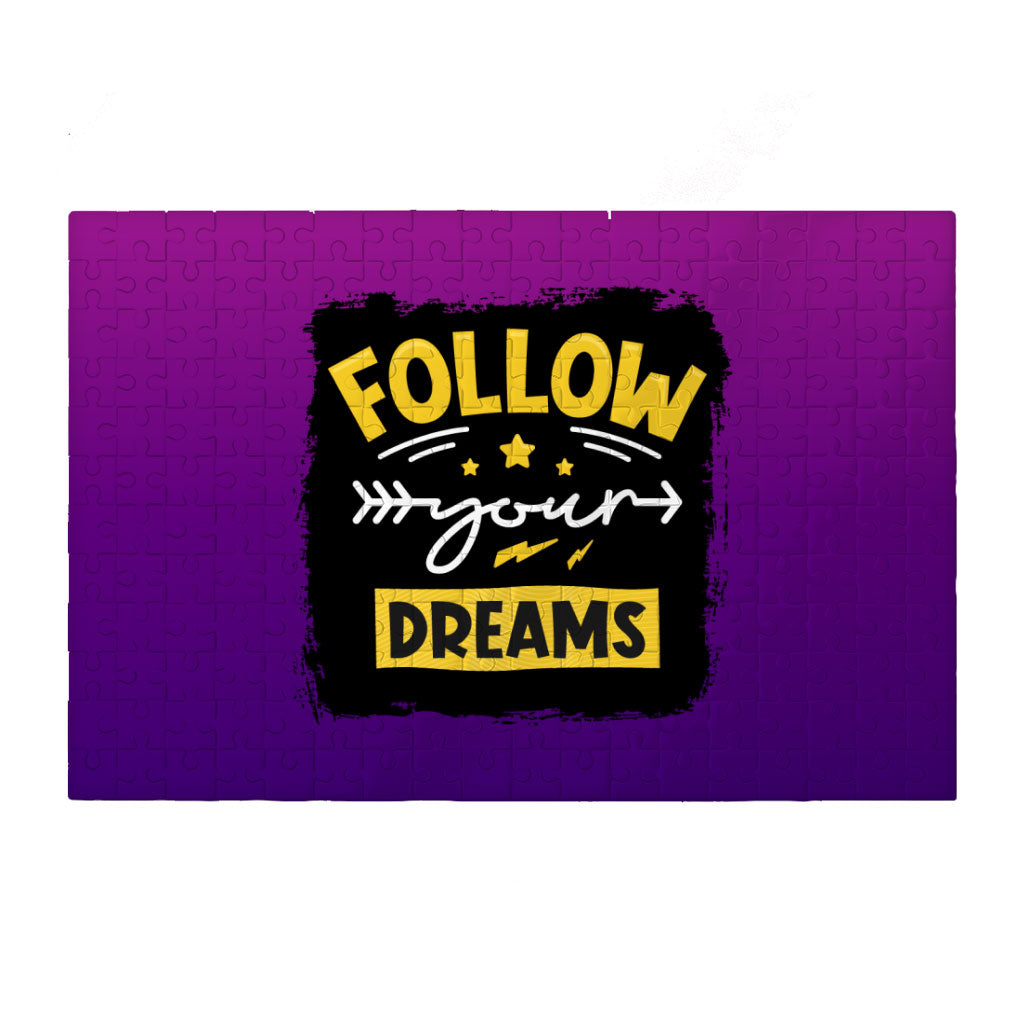 Follow Your Dreams Puzzles - Cute Design Jigsaw Puzzle - Cool Trendy Puzzles