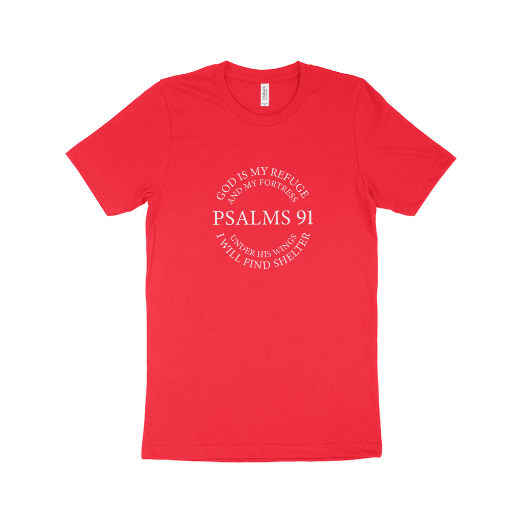 Psalms 91 Unisex Jersey T-Shirt Made in USA