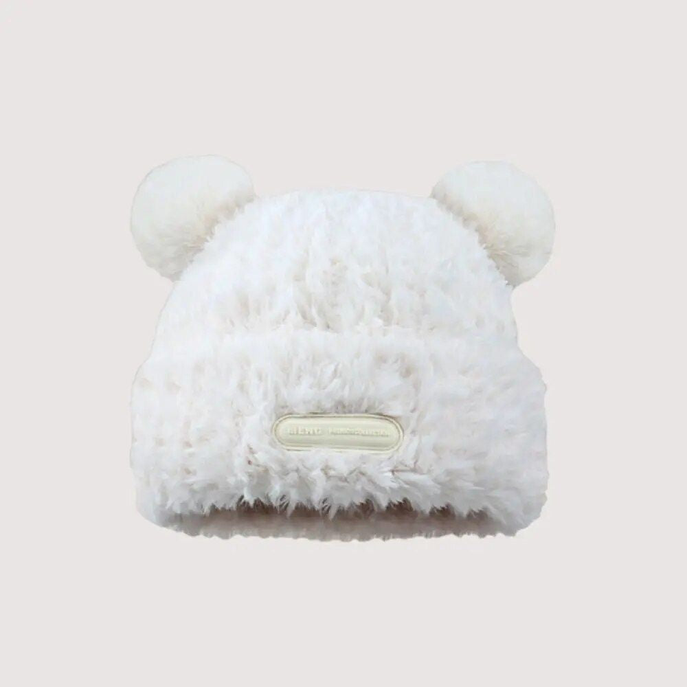 Chic Autumn-Winter Bear Ear Beanie