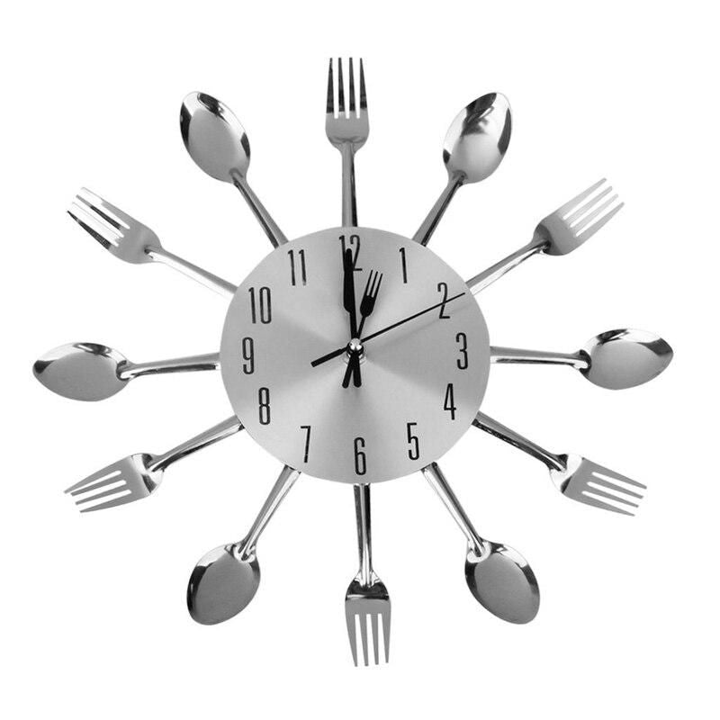 Modern 3D Aluminium Kitchen Clock