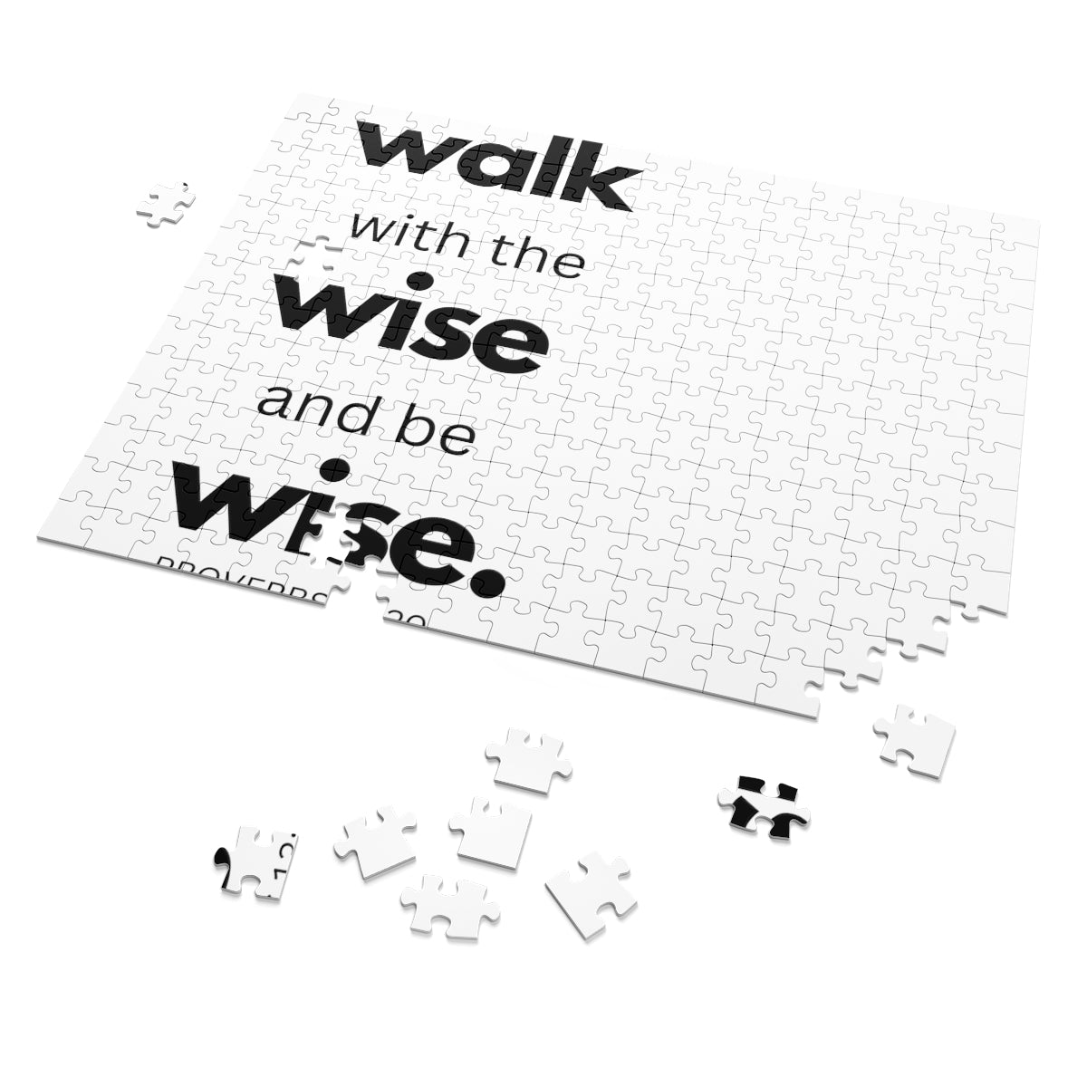 Home Decor, Puzzle Print for Children or Adults, Walk With The Wise