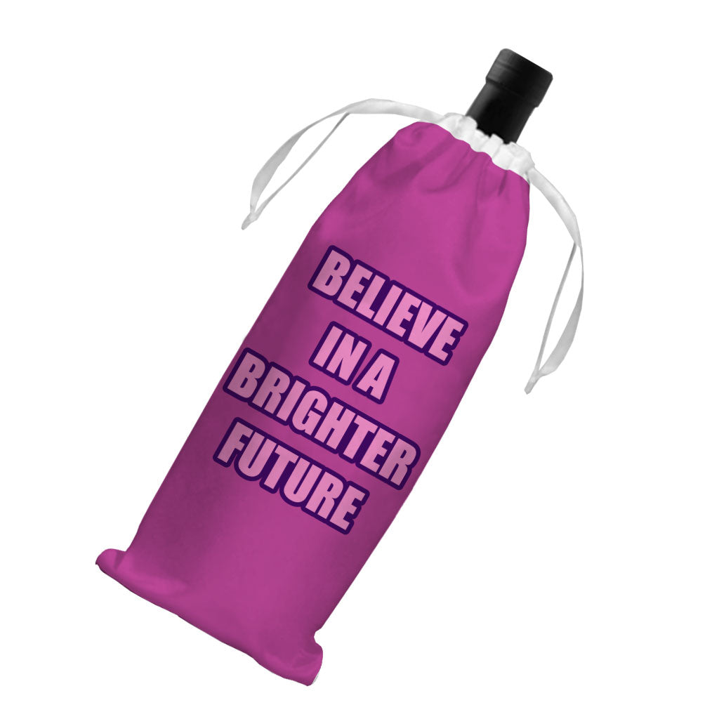 Believe Wine Tote Bag - Cool Wine Tote Bag - Graphic Wine Tote Bag