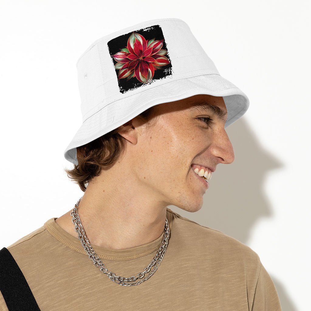 Beautiful Plant Bucket Hat - Themed Hat - Flower Bucket Hat