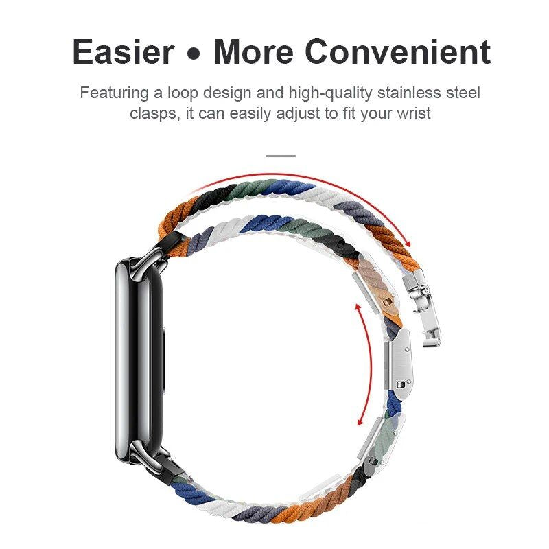 Elastic Braided Nylon Loop Strap for Smart Bands