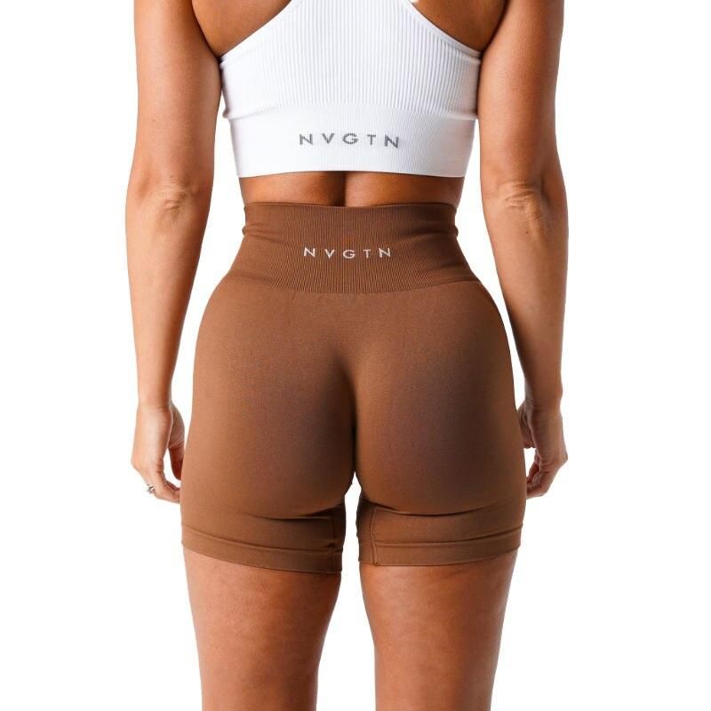 Seamless High-Waist Yoga Shorts