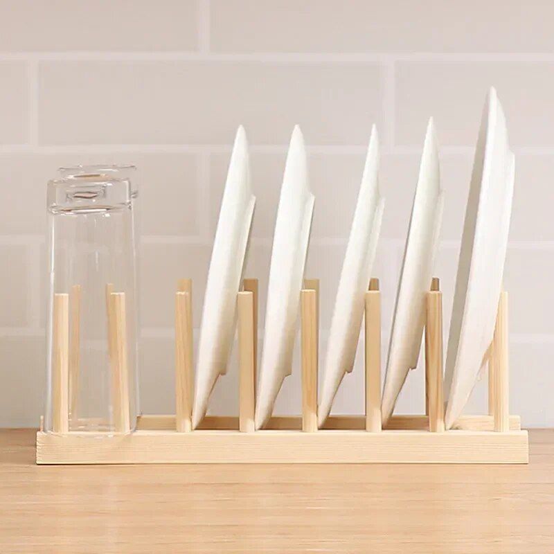 Bamboo Dish Rack - Elegant and Eco-Friendly Kitchen Organizer