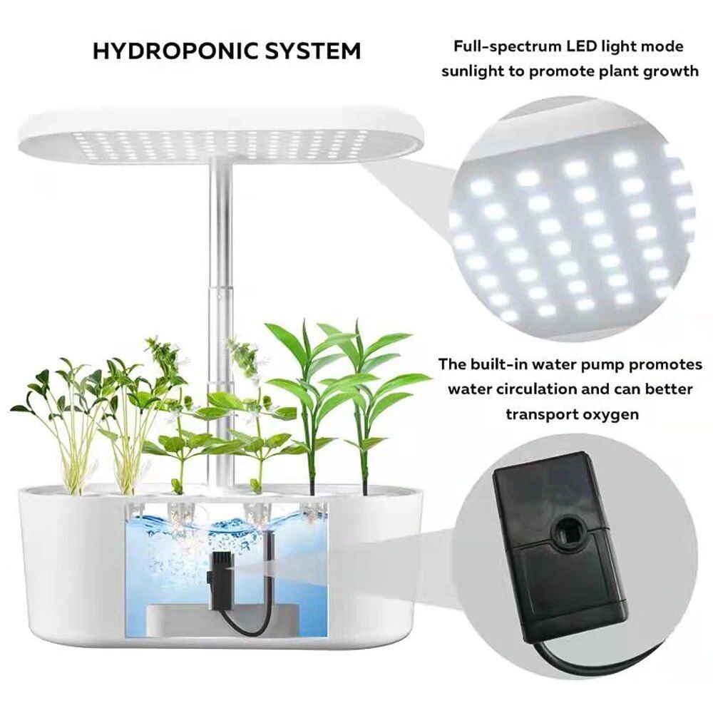 24W LED Hydroponics Indoor Garden Kit