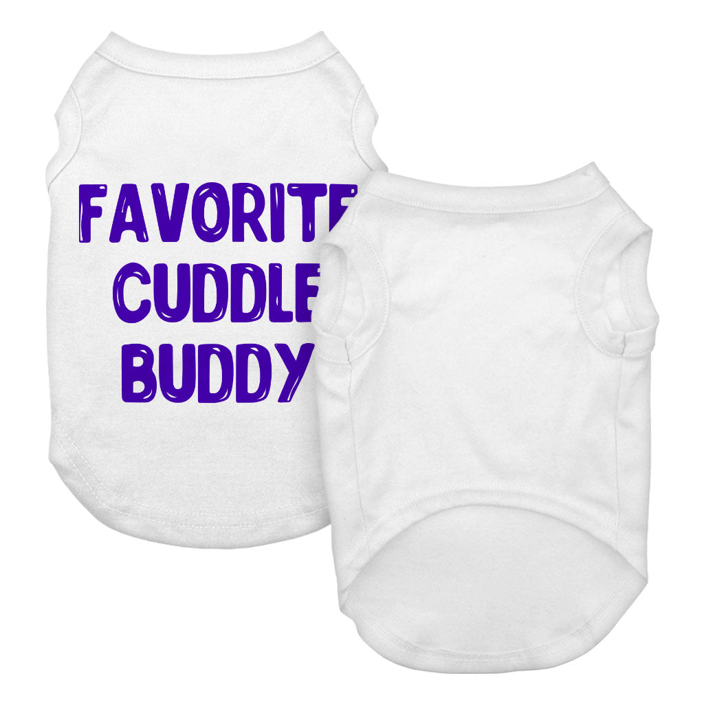 Cuddle Buddy Dog Tank - Kawaii Dog T-Shirt - Cool Design Dog Clothing