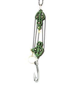 Block and Tackle Pulley Hook Necklace 7004C | Red Sunflower