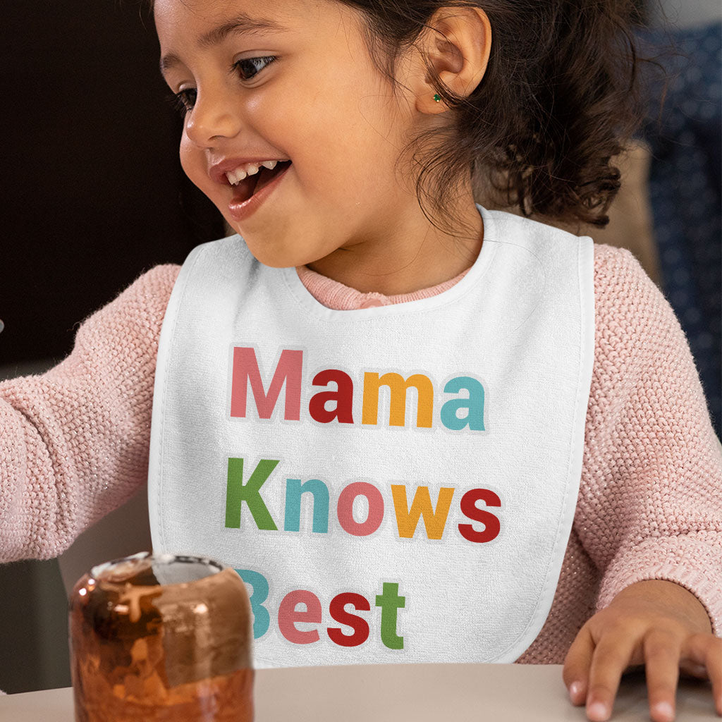 Mama Knows Best Baby Bibs - Colorful Baby Feeding Bibs - Cute Bibs for Eating