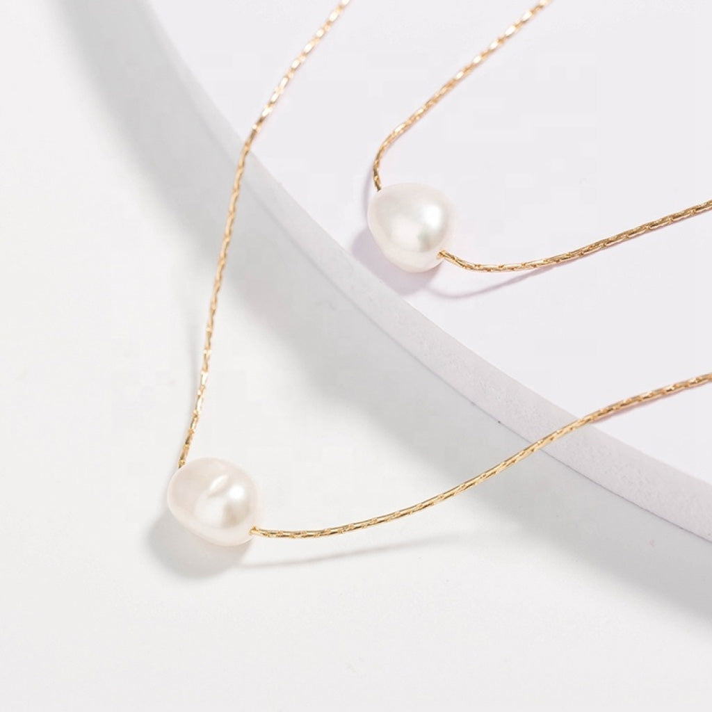 Double Layered Pearl Necklace