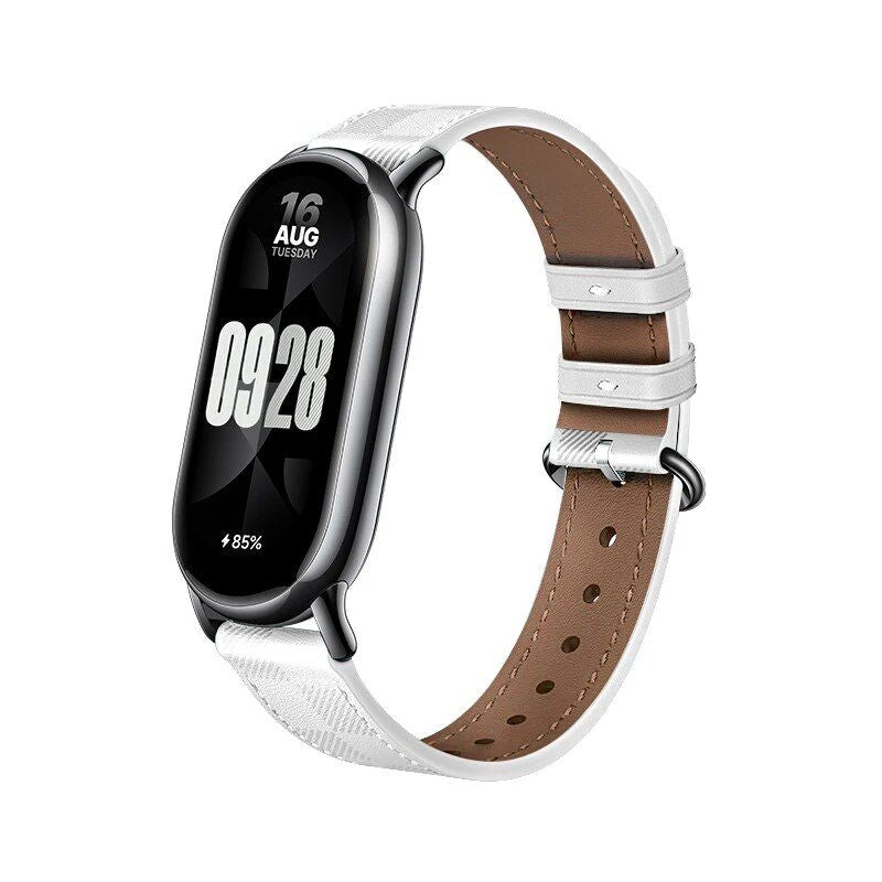 Luxury Leather & Canvas Strap for Fitness Tracker - Durable, Stylish & Comfortable