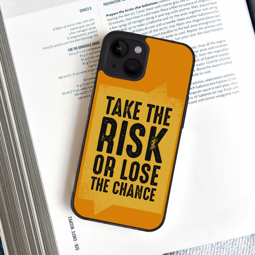 Take the Risk iPhone 14 Case - Cool Phone Case for iPhone 14 - Trendy iPhone 14 Case