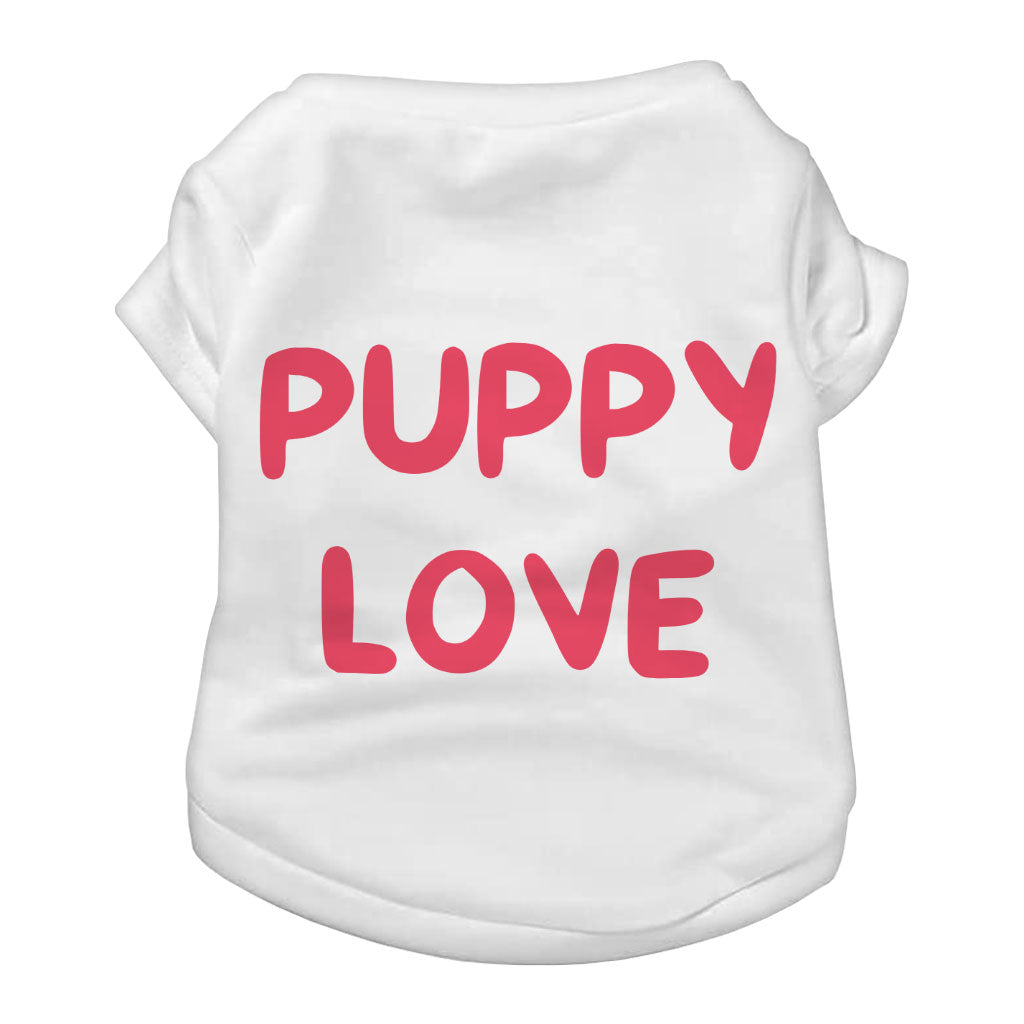 Puppy Love Dog T-Shirt - Kawaii Dog Shirt - Best Print Dog Clothing