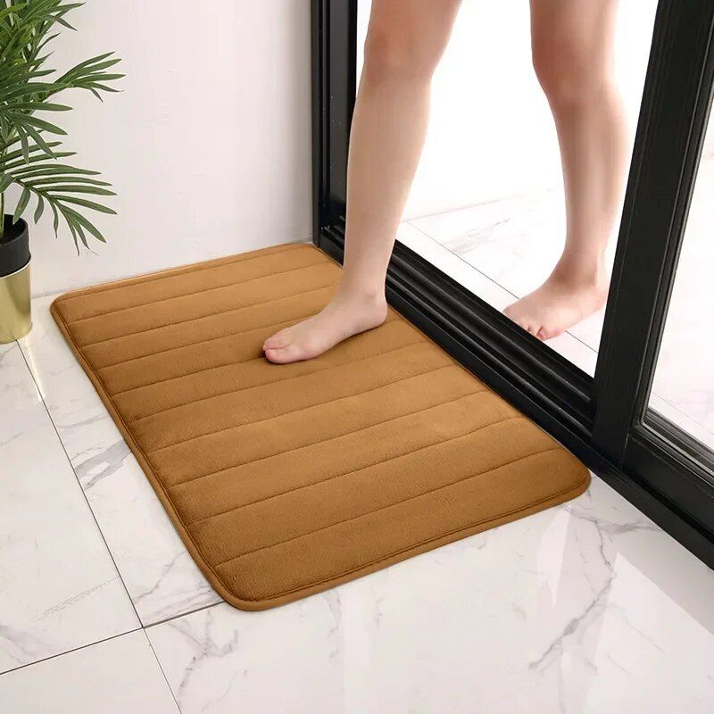 Ultra-Soft Memory Foam Bath Mat: Non-Slip, Super Absorbent Bathroom Rug