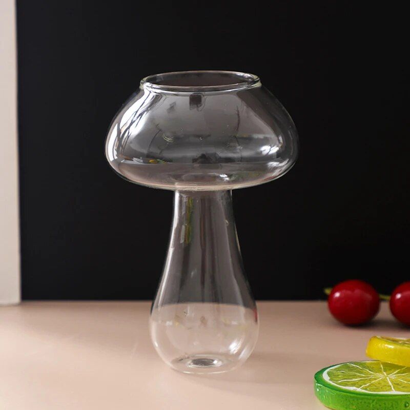 Enchanting Mushroom Cocktail Glass - 260ml Novelty Drinkware for Parties and Events