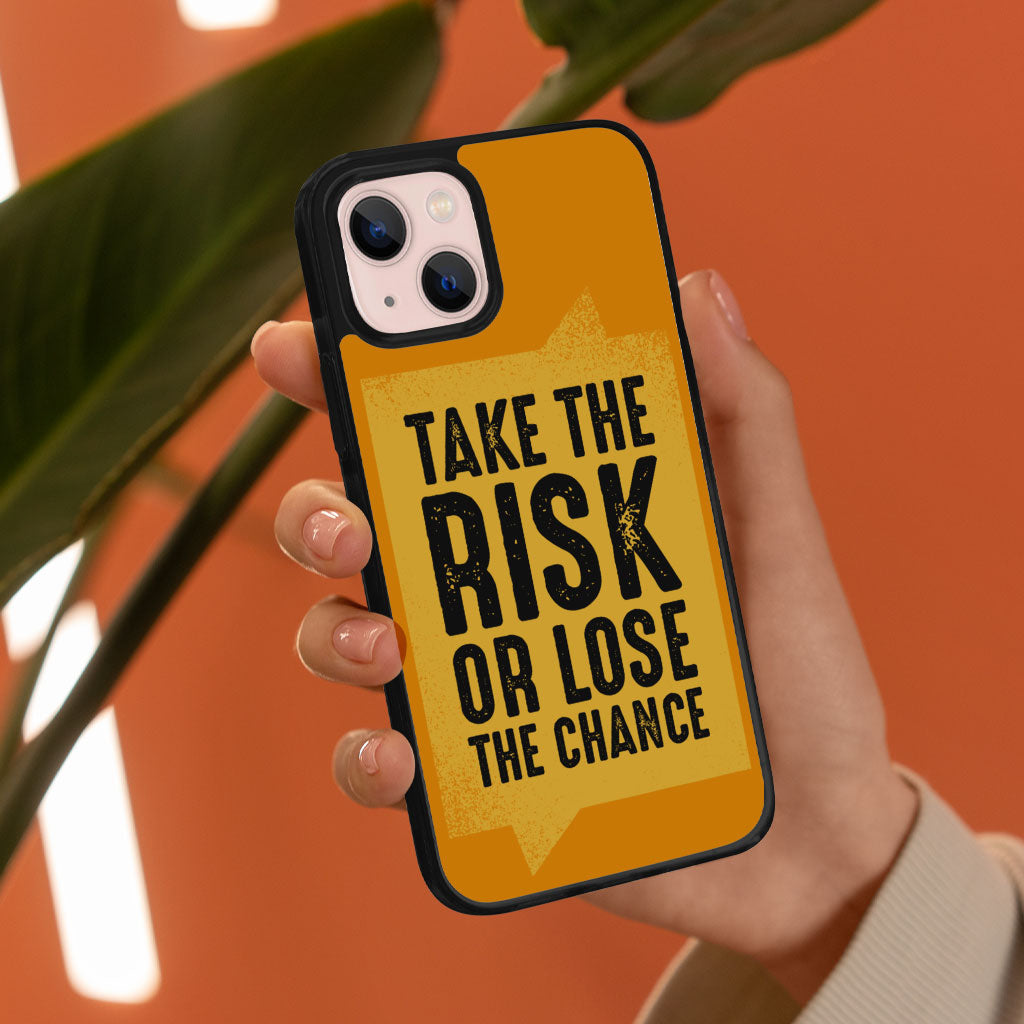 Take the Risk iPhone 13 Mini Case - Cool Phone Case for iPhone 13 Mini - Trendy iPhone 13 Mini Case