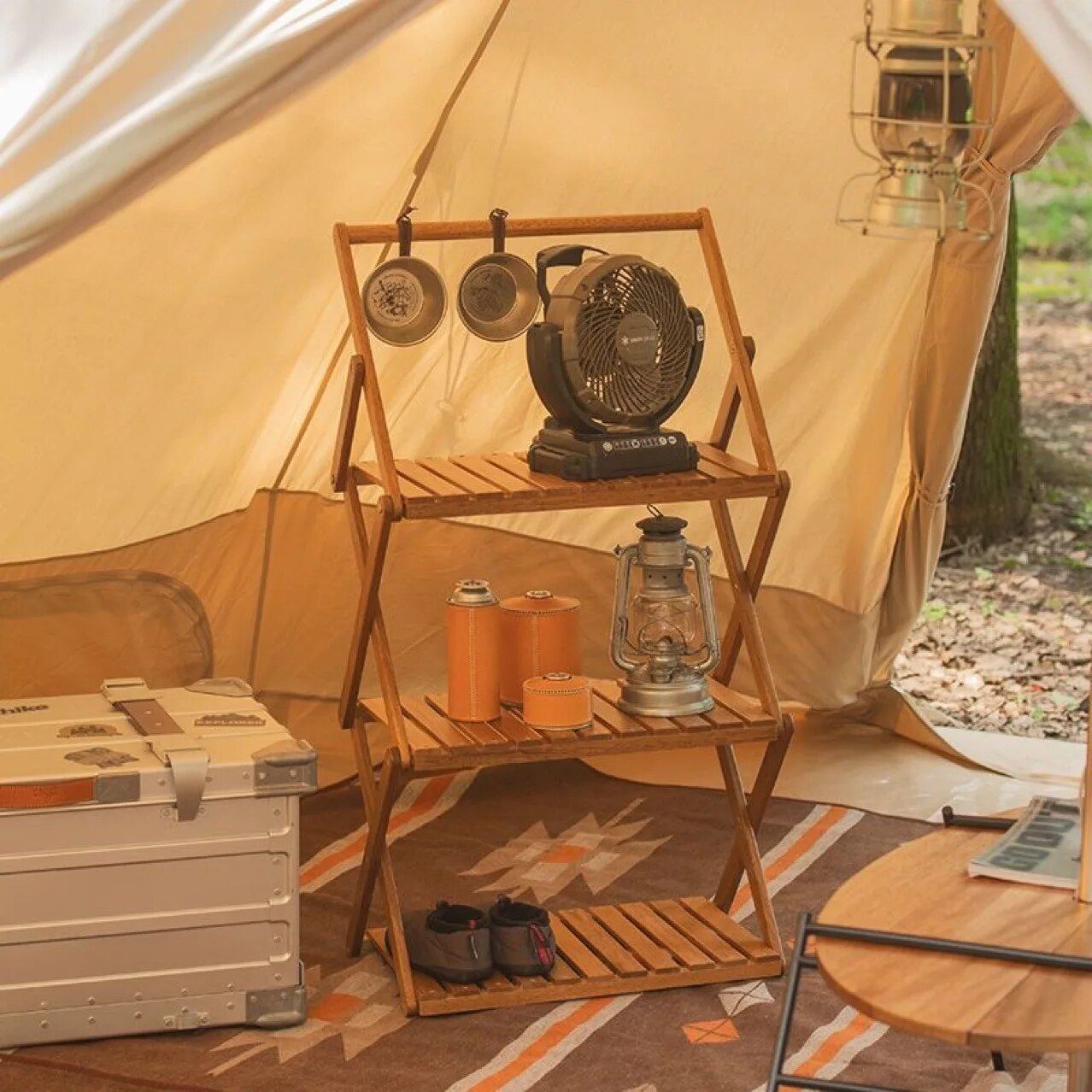 Versatile Bamboo Outdoor Folding Rack