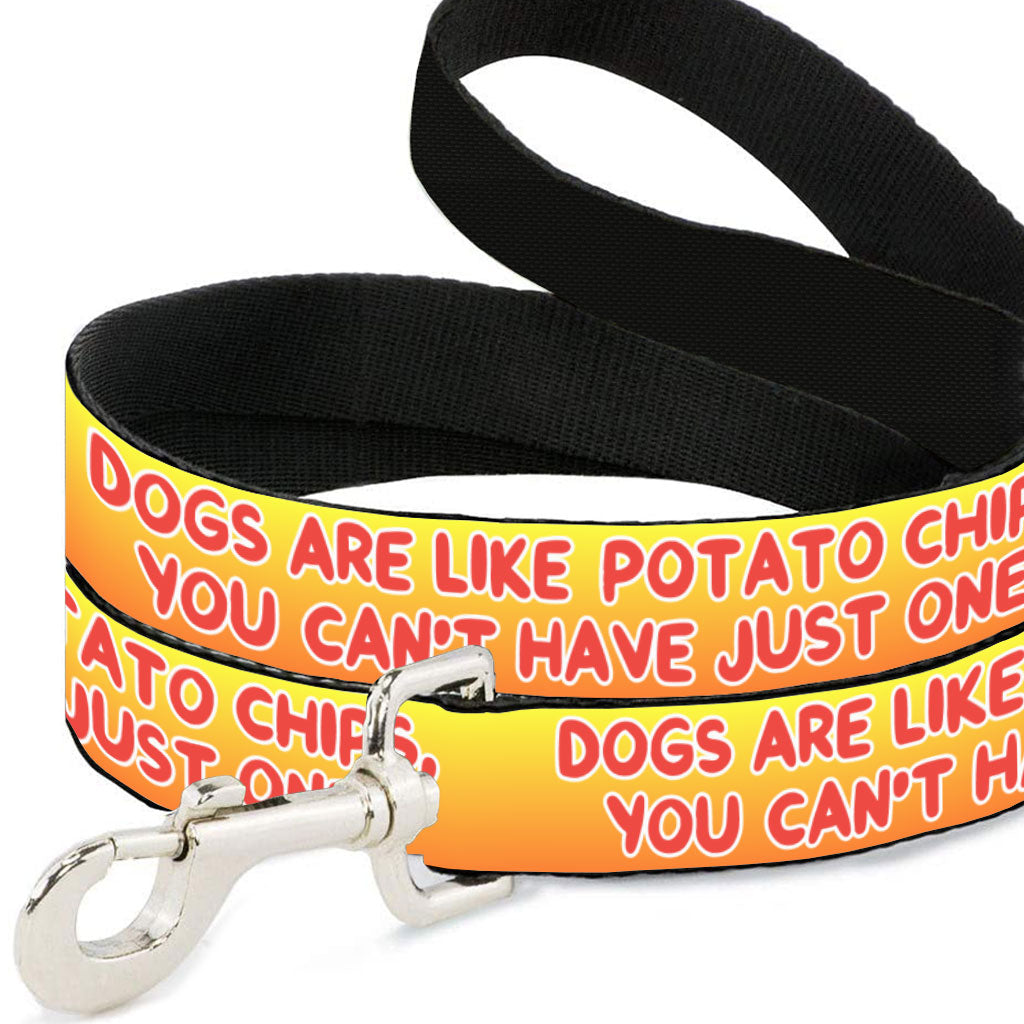 Dogs are Like Potato Chips Pet Leash - Funny Print Leash - Themed Leash for Dogs