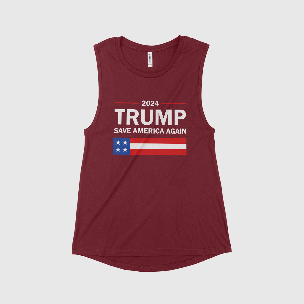 Women's Jersey Muscle Trump Tank