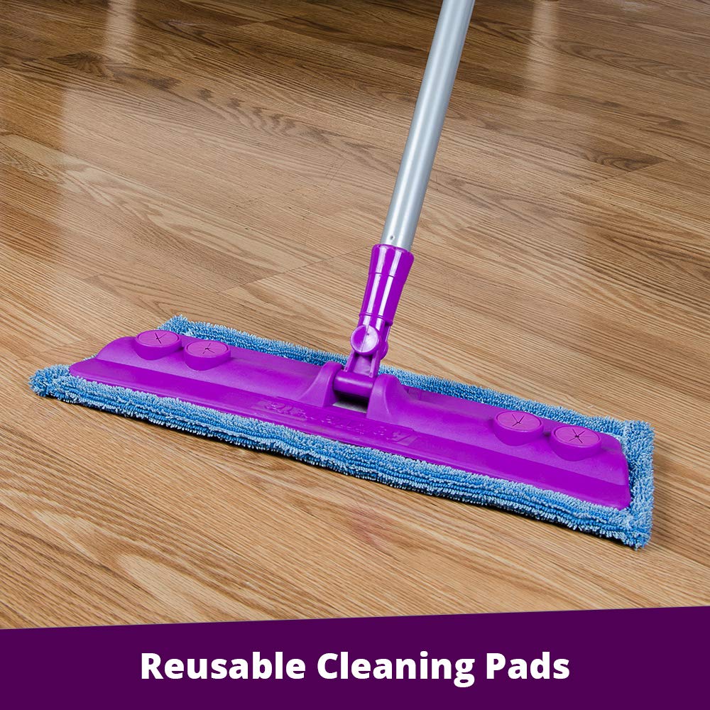 Rejuvenate Microfiber Mop with 3 Reusable Microfiber Pads