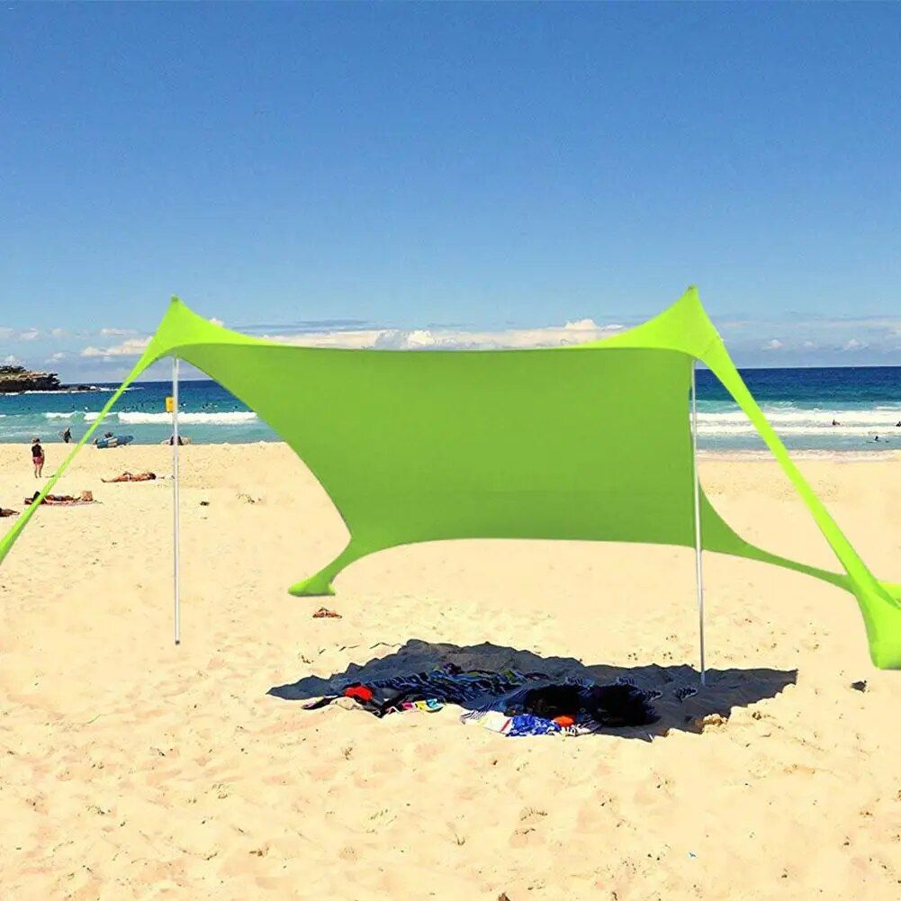 Portable Family Beach Sunshade Tent with UV Protection and Easy Setup