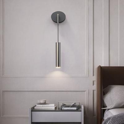 Modern Nordic Walnut Wooden Wall Lamp