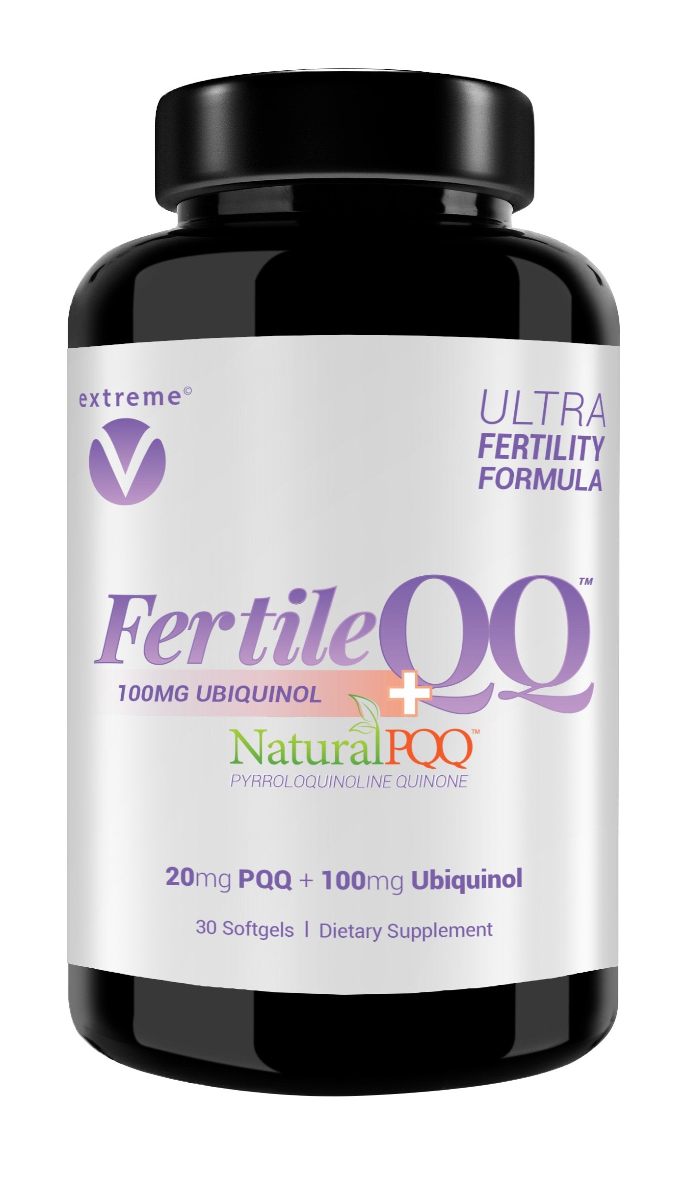 FertileQQ ULTRA Ubiquinol (QH) plus PQQ to BOOST Mama's 2B Natural Reproductive Support, #1 Formula for Support of Mitochondria Egg Cell Health - Doctor Recommended Fertility Formula.