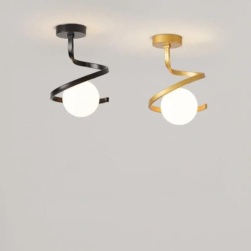 Modern LED Glass Ball Ceiling Light - Elegant Indoor Lighting for Home & Bathroom