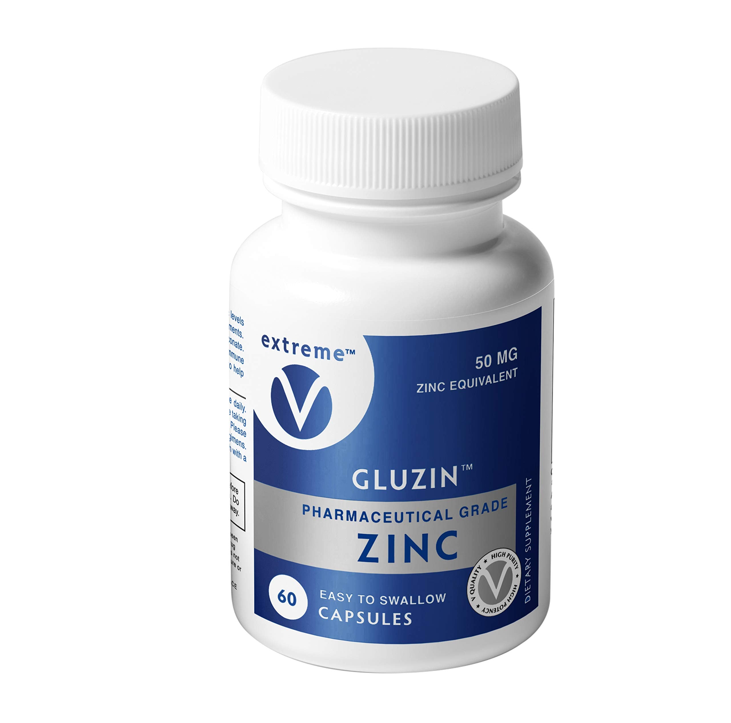Gluzin 50MG Pharmaceutical Grade Zinc Vegan Friendly