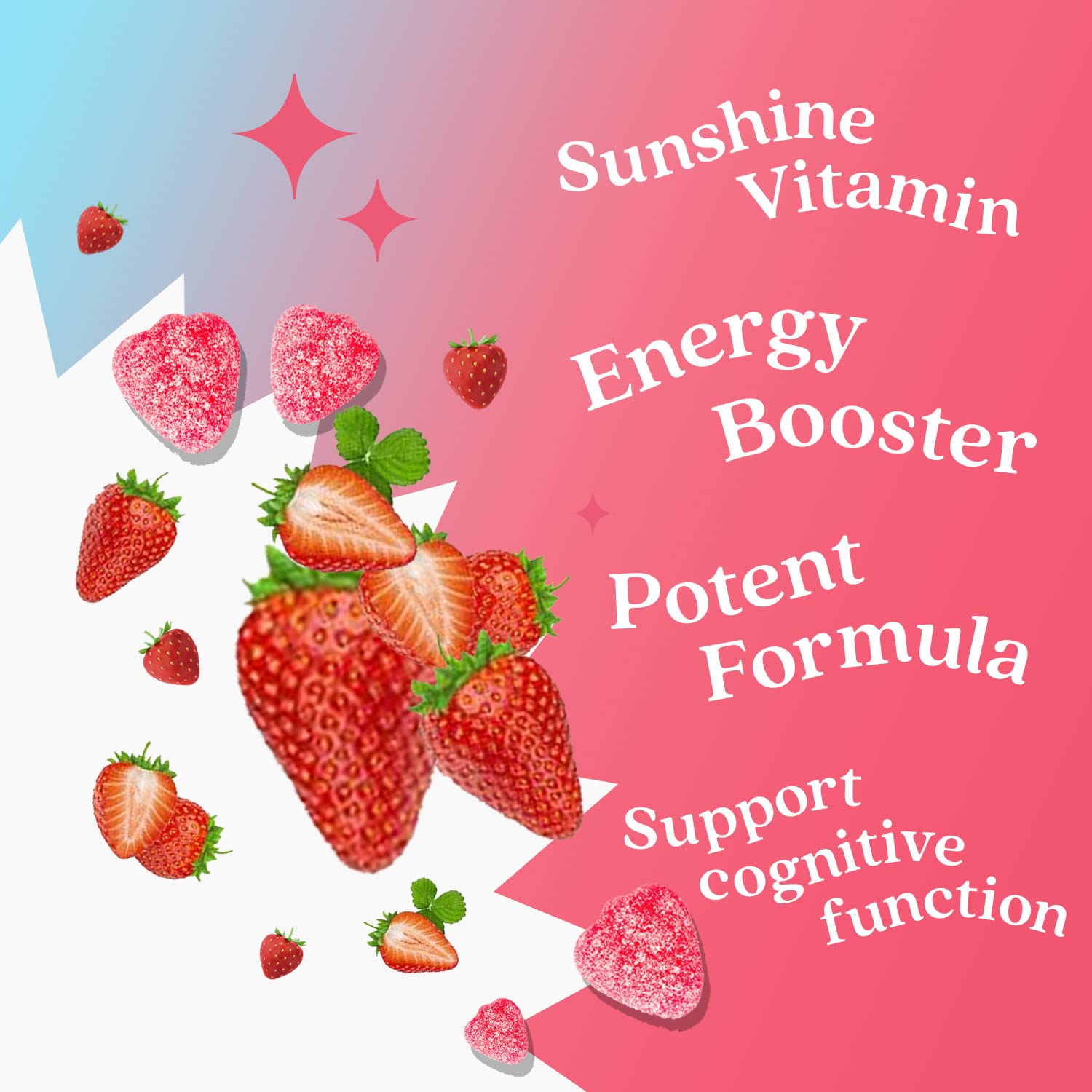 BeLive Vitamin D3 Gummies with B12 Vitamins - 60 Ct I Immune Support Gummies with Vegan Vitamin B12 & D3, Provides Enhanced Bone & Muscle Strength, Hearth Health and Energy - Strawberry Flavor