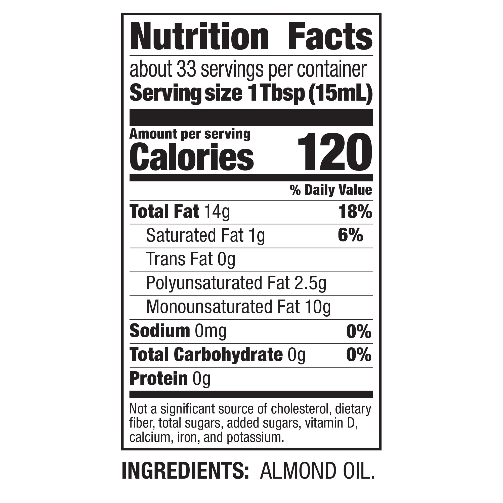 BetterBody Foods Naturally Refined Cooking Oil, Almond Oil, 16.9 Fl Oz