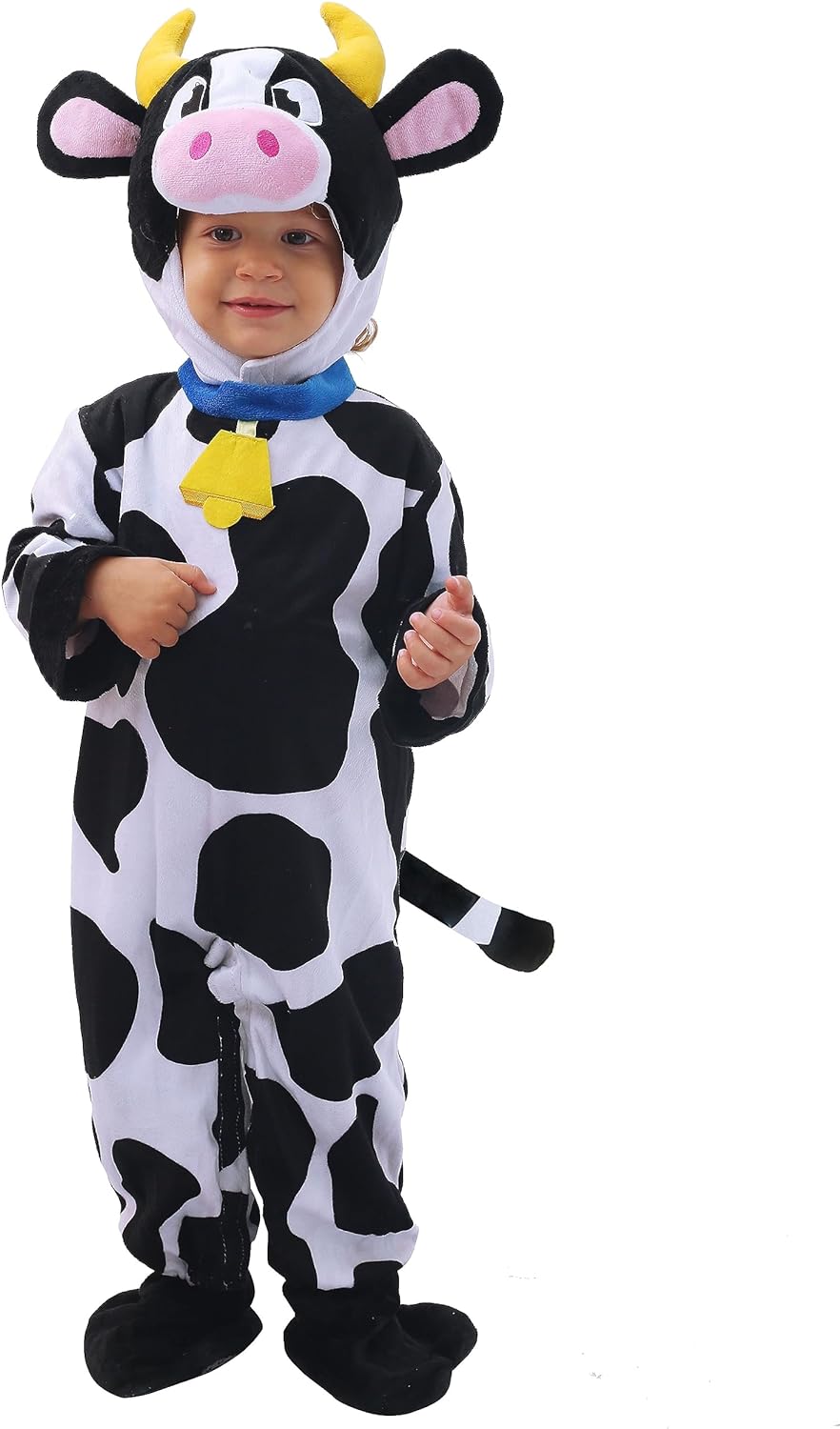 Spooktacular Creations Baby Cow Costume with Milking Bucket for Toddler, Kids Halloween Farm Party Dress Up (12-18 Months)