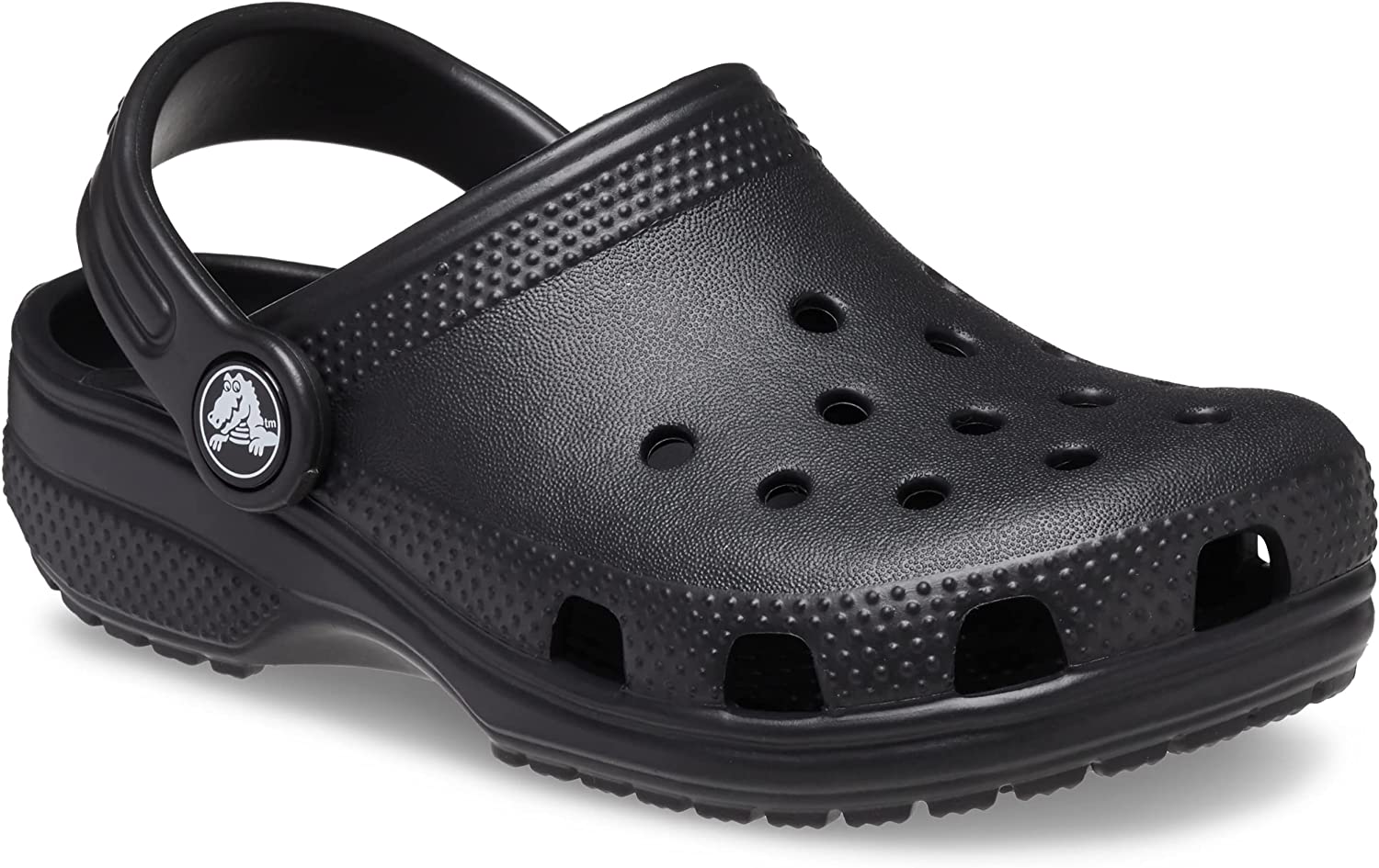 Crocs Kids' Classic Clog , Black/Black, 4 Big Kid