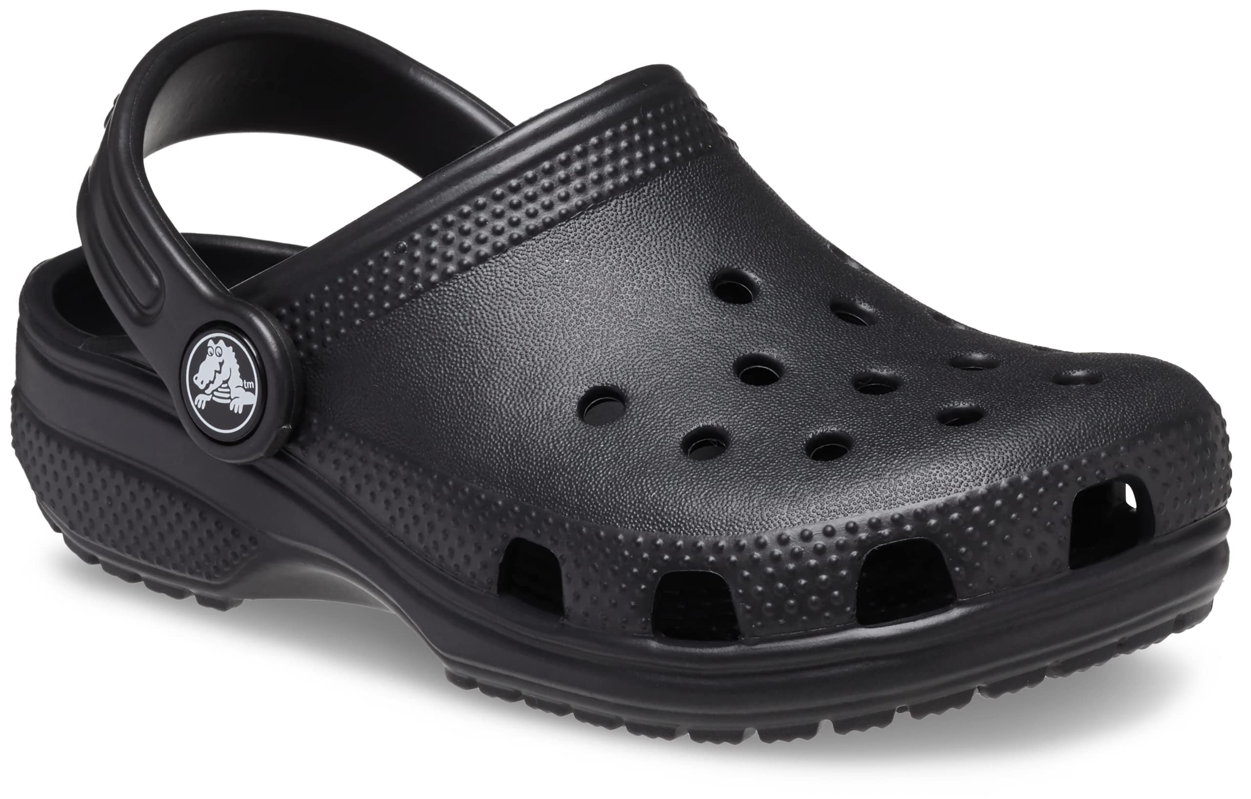 Crocs Kids' Classic Clog , Black/Black, 4 Big Kid