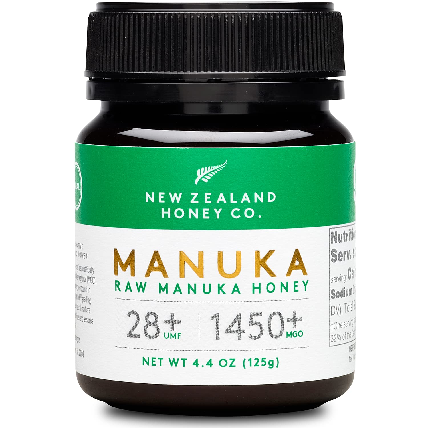 New Zealand Honey Co. Raw Manuka Honey UMF 28+ | MGO 1450+, UMF Certified / 4.4oz