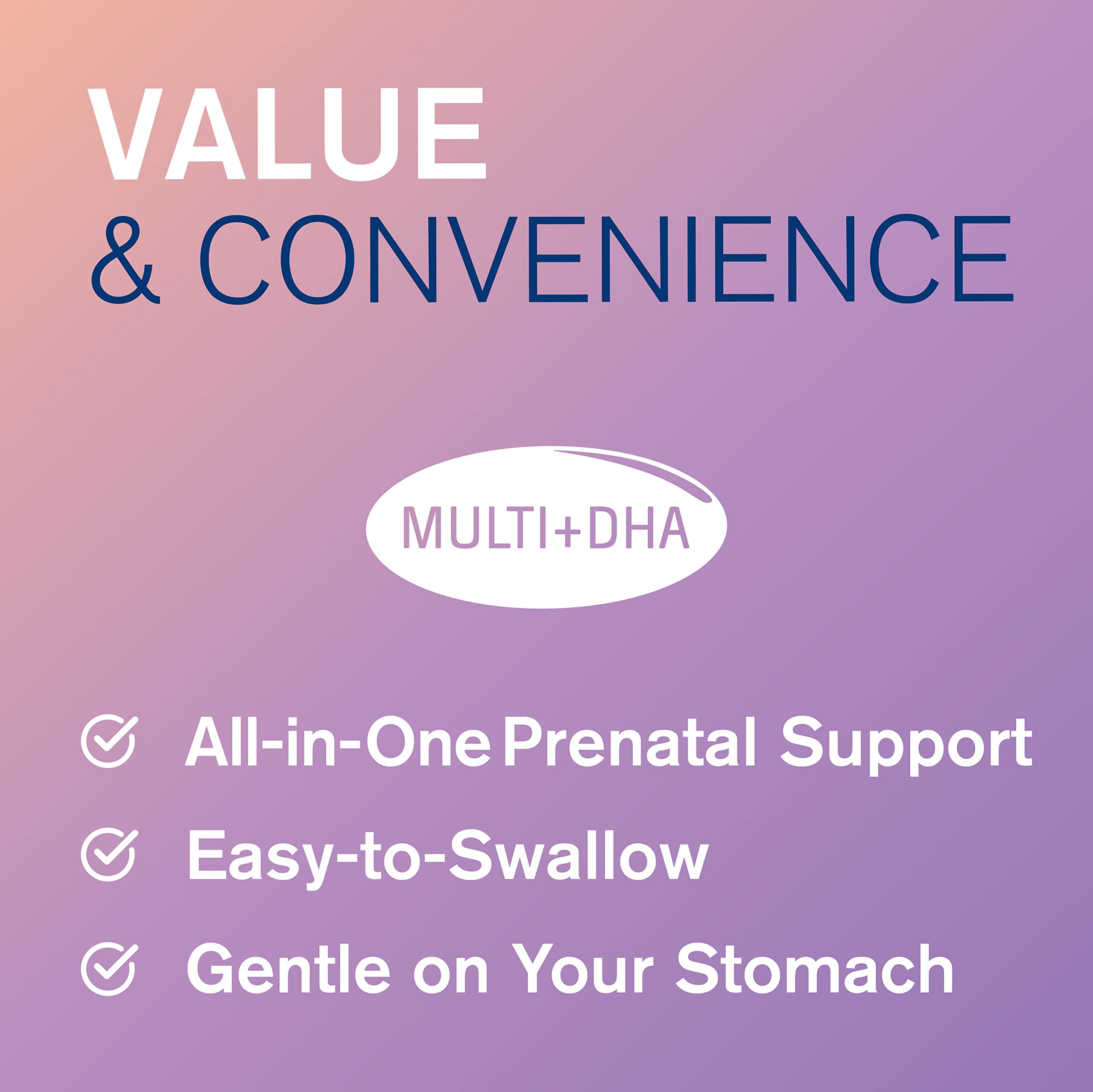 Oceanblue Prenatal Multivitamin with Omega-3 DHA Fish Oil for Pregnant Women - 30 ct - Essential Complete Pregnancy Support - 30 Days Supply