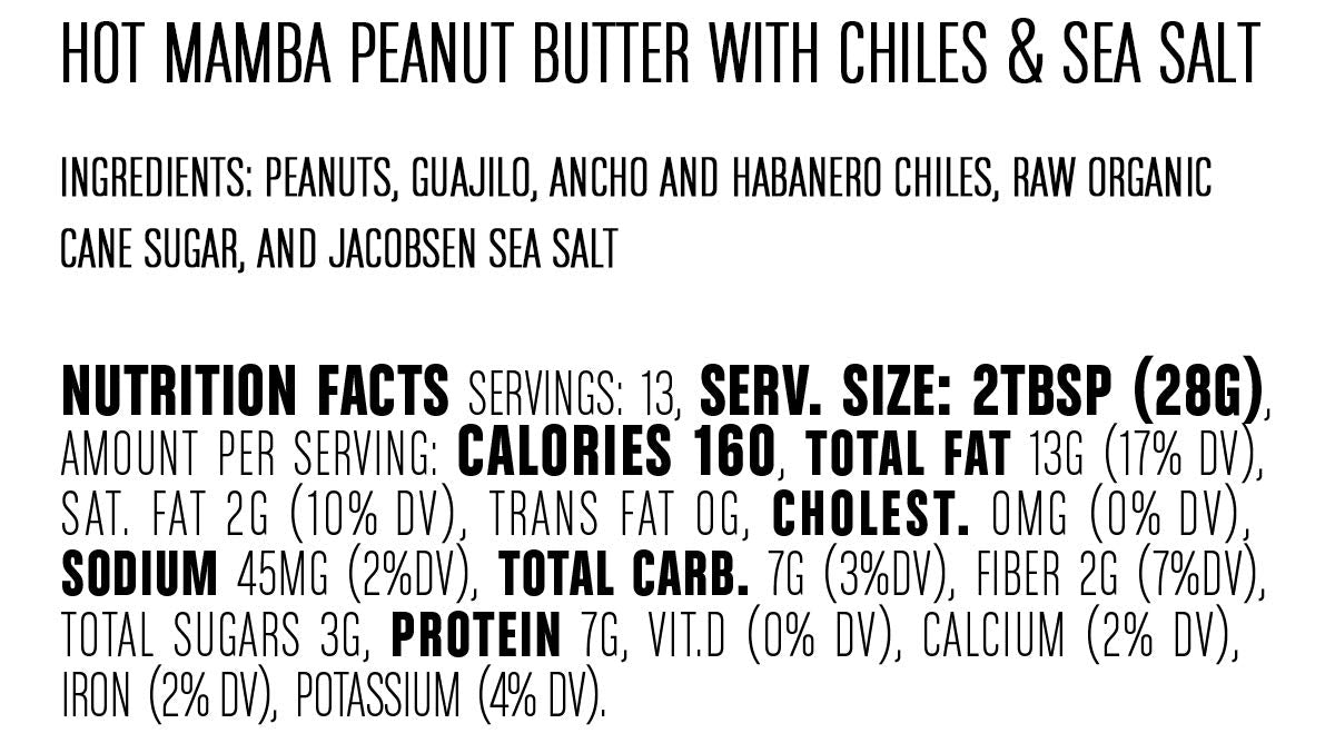 Big Spoon Roasters Hot Peanut Butter w/Chiles & Sea Salt - Low Sugar Peanut Butter - Sweet & Spicy, Creamy Peanut Butter w/Organic Peanuts - Keto, Palm Free, Vegan Habanero Peanut Butter - 13 Ounces