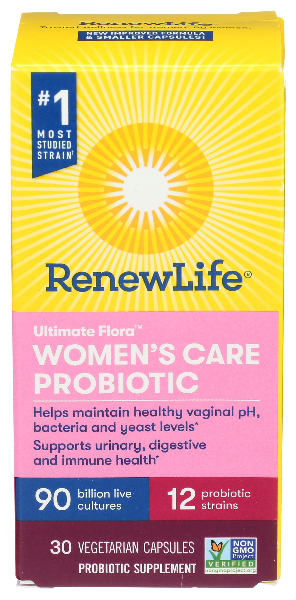 RENEW LIFE Ultimate Flora Women's Care Probiotic 90 Billion, 30 CT