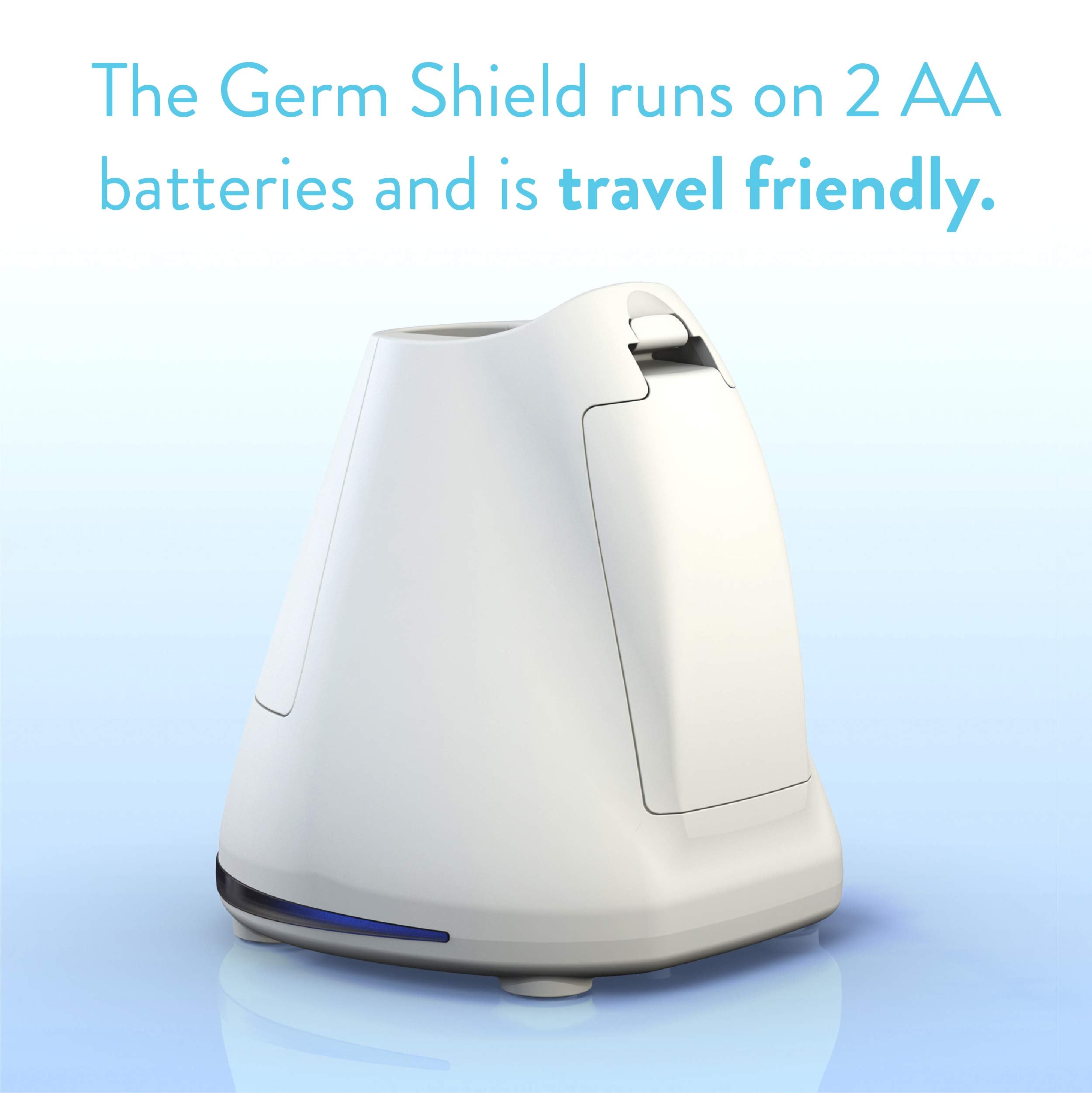 TAO Clean Germ Shield UV Sanitizer – Universal Cleaning Station that Accommodates all Manual and Electric Toothbrushes, Travel Friendly, Kills 99.9% of Germs