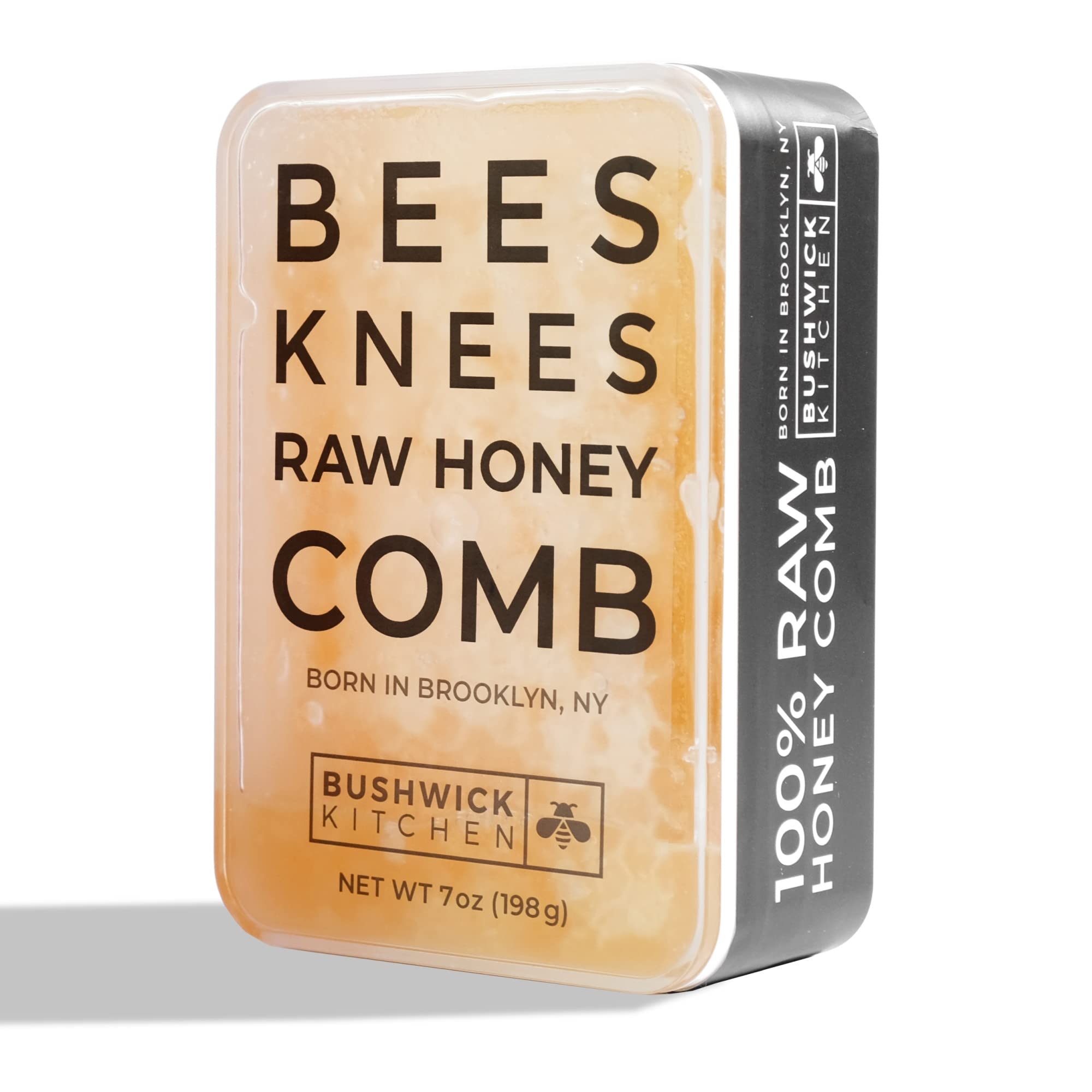 Bees Knees Raw Honeycomb, 100% Edible, All-Natural Gourmet Honeycomb in Double Sealed Packaging 7 oz., Acacia Honey Comb with Sweet Light Flavor, Gluten Free, Paleo Friendly, Foodie Gifts, Charcuterie, Tea Gifts, Unique Gift Ideas