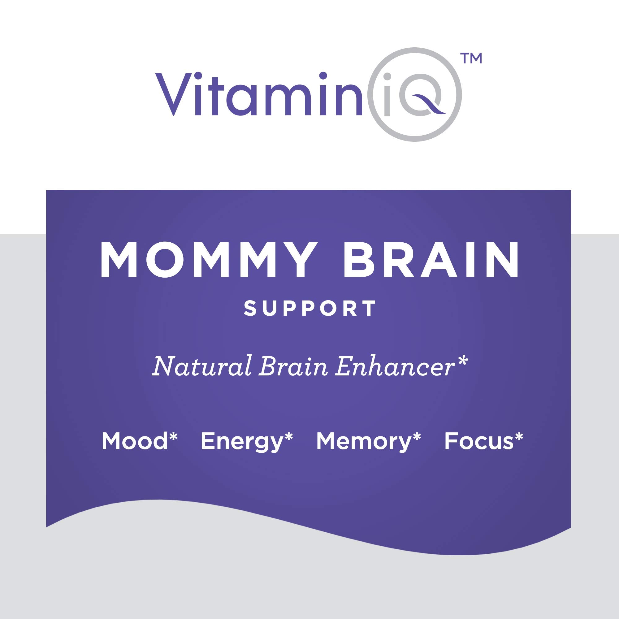 VitaminIQ Mommy Brain Postnatal Supplement (60 Capsules) for Cognitive Health, Mood, Energy with GPC and CDP Choline, Phosphatidylserine, Omega-3 DHA