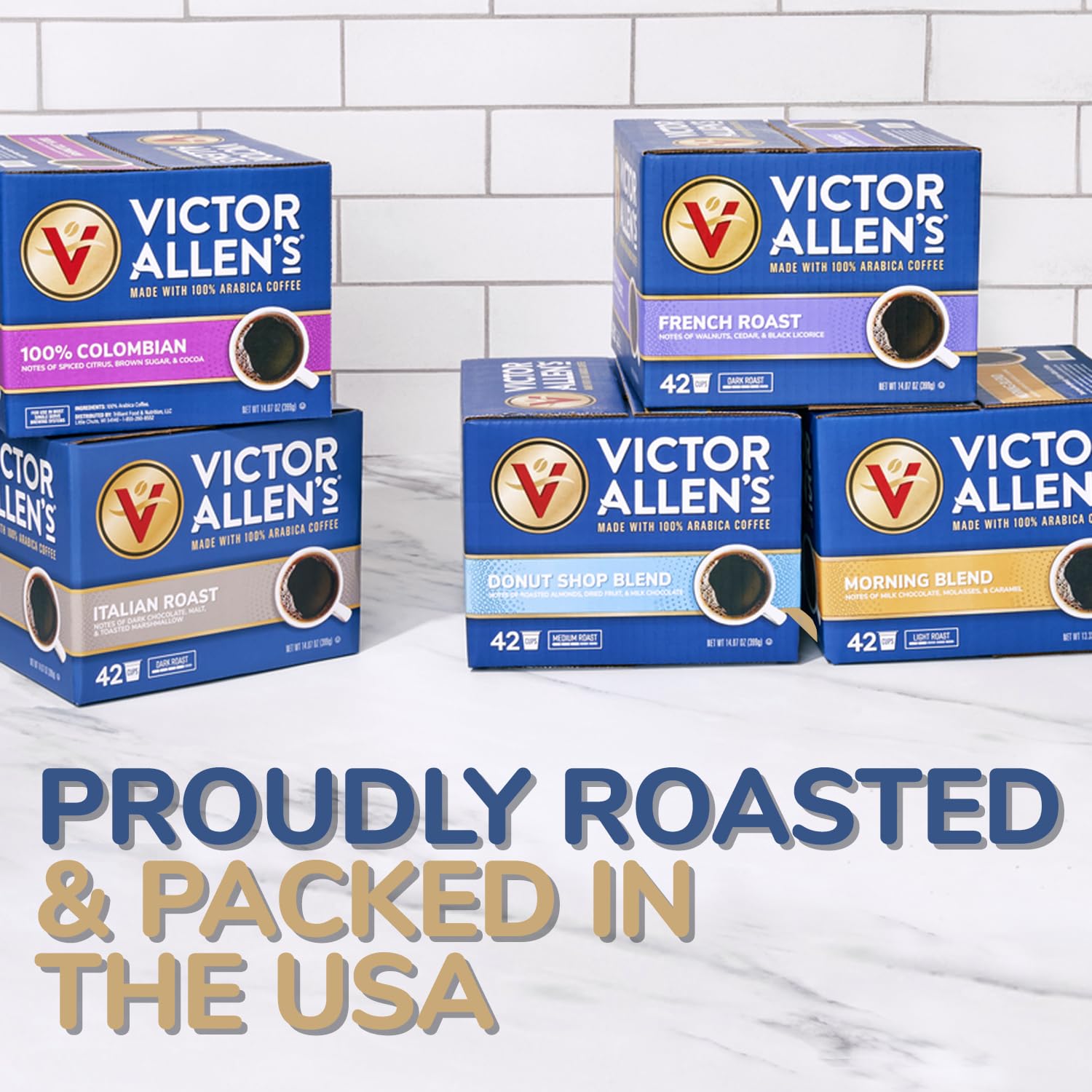 Victor Allen's Coffee 100% Colombian, Medium Roast, 80 Count, Single Serve Coffee Pods for Keurig K-Cup Brewers