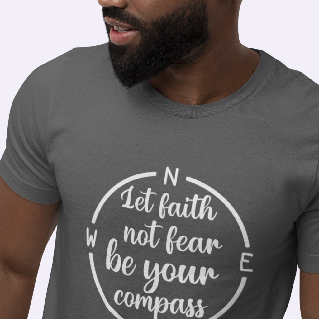 Let Faith Be Your Compass Unisex Jersey T-Shirt Made in USA