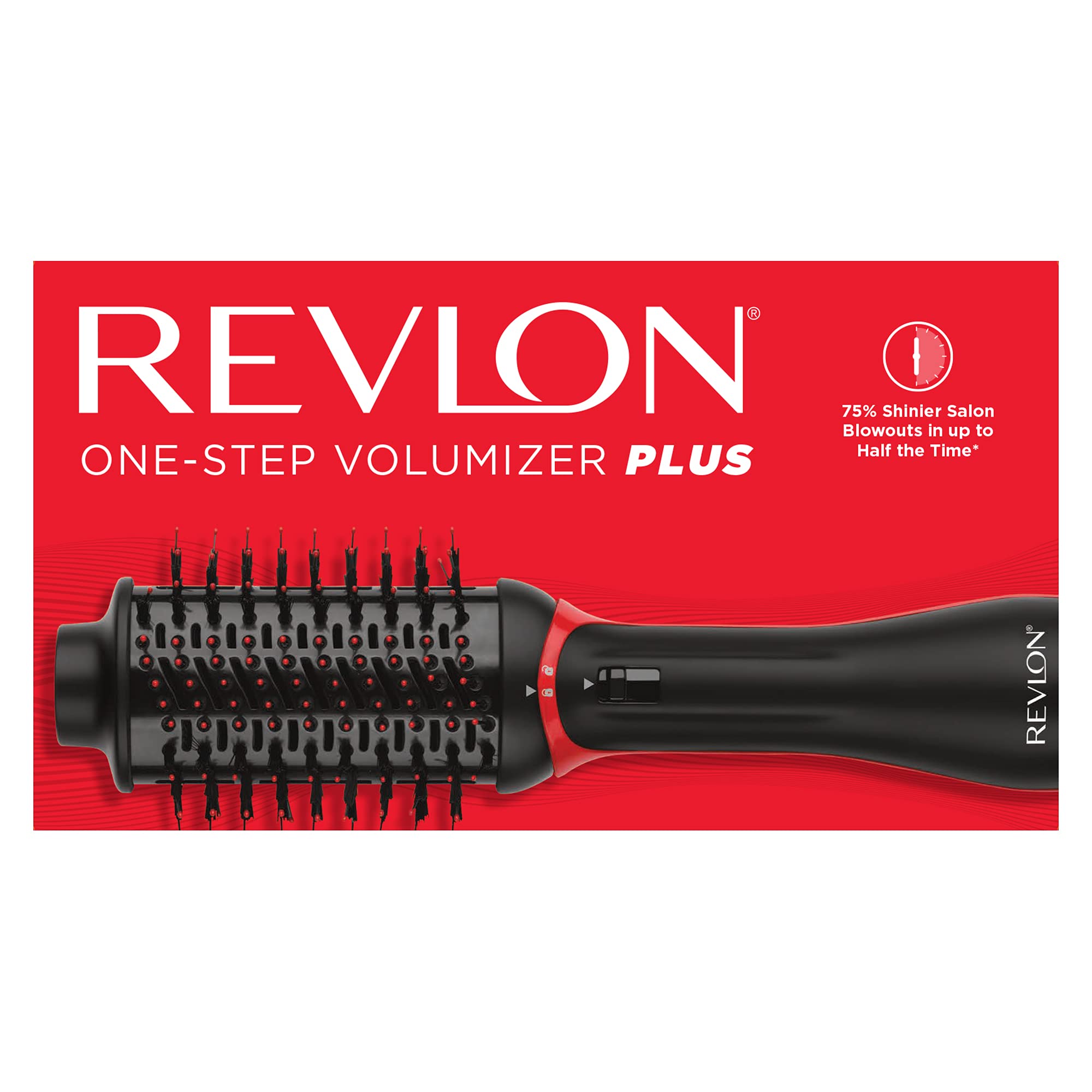 Revlon One Step Volumizer PLUS 2.0 Hair Dryer and Hot Air Brush | Dry and Style (Black)