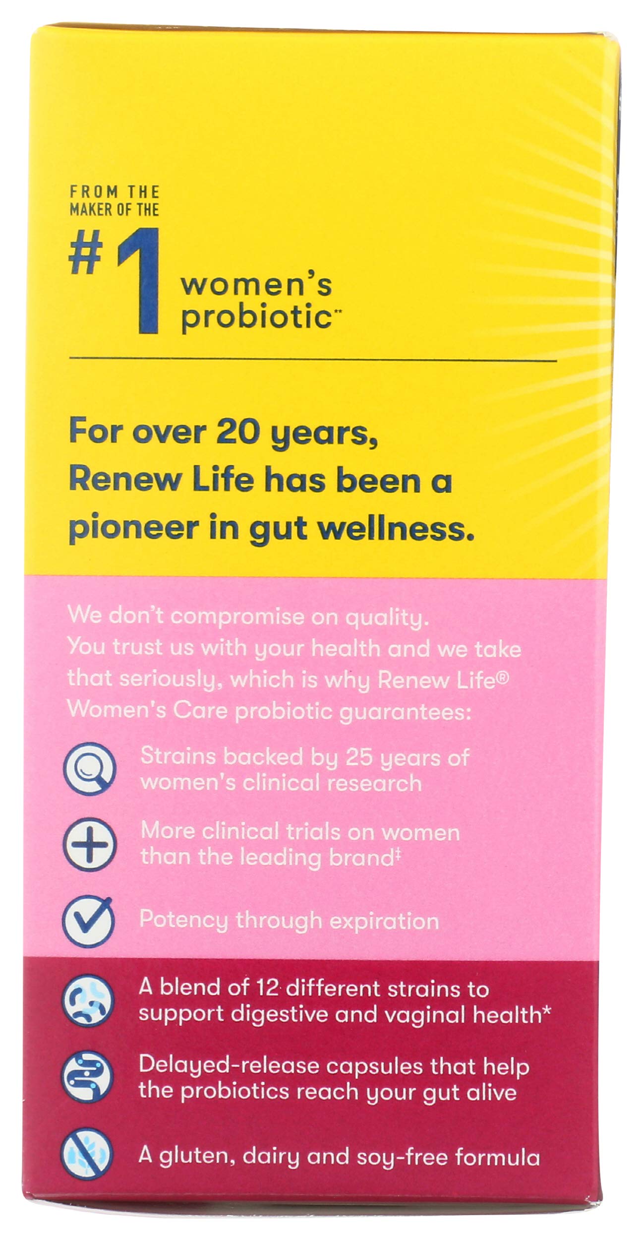 RENEW LIFE Ultimate Flora Women's Care Probiotic 90 Billion, 30 CT